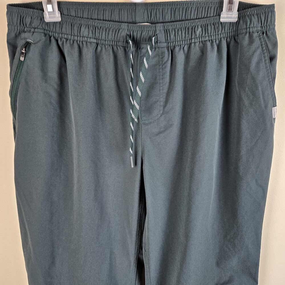 L.L Bean Multisport Pants Men's XL 30" Green Stretch Hiking Travel Lightweight - Picture 4 of 12